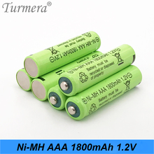 Перезаряжаемая батарея aaa nimh батарея для 1800 мА/ч 1,2 в перезаряжаемая Ni-MH батарея Внешний аккумулятор батарейный блок для Turmera 2024 - купить недорого
