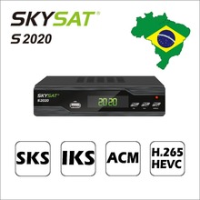 Brazil SKYSAT S2020 Twin Tuner Satellite Receiver H.265 Brazil IPTV M3U stable server Full HD 2024 - buy cheap