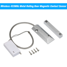 Wireless 433MHz Metal Rolling Door Magnetic Contact Sensor Switch Door Window Open Detector Normal Close Type Burglar Alarm 2024 - buy cheap