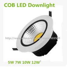 Chip LED COB empotrado, lámpara de foco de techo blanco/blanco cálido, muy brillante, 5W/7w/10w/12w, novedad, 30 Uds. 2024 - compra barato