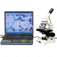 AmScope 40X-800X Student Compound Microscope + 3D Mechanical Stage + USB Camera 2024 - buy cheap