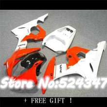 Accesorios y piezas de motocicleta, kit de carenado de carrocería naranja y blanco para YZF R6 2003 2004 2005 YZF-R6 03 04 05 YZFR6 600 03-05-Hey 2024 - compra barato