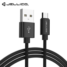 Jellico Micro USB кабель 2.4A телефон Быстрая зарядка кабель для samsung huawei Xiaomi Redmi нейлоновый зарядный кабель для телефона Micro USB шнур 2024 - купить недорого