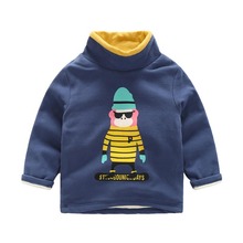 2019 New winter Brand Children cotton thick fleece Sweatshirts baby boys girl Turtleneck Cashmere hoodies kids wool warm T shirt 2024 - buy cheap