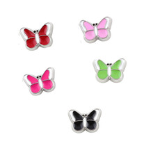 20PCS Wholesale Cute Enamel Animal Butterfly Floating Charm Fit Glass DIY Living Magnet Memory Locket Necklace Accessories 2024 - buy cheap