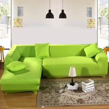 Зеленый плотный полноразмерный чехол, эластичный чехол для дивана из эластичной ткани, чехол для дивана на одно/два/три/четыре сиденья, домашний декор 2024 - купить недорого