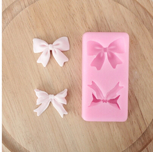 100% food gade New style Cute Bow /Butterfly shaped hot sale chocolate silicon mold fondant Cake decoration mold soap mold 2024 - buy cheap
