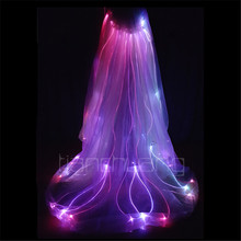 TC-128 Full color LED colorful light costumes party ballroom dance luminous clothes program design LED cloak belly dance dresses 2024 - buy cheap