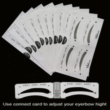 10pcs/set eyebrow sticker Grooming Kit beauty makeup tools eyebrow drawing shaper Template AC068 2024 - buy cheap