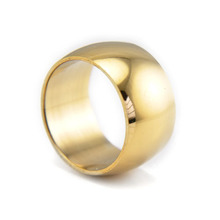 1,2 см ширина высокое качество кольцо из нержавеющей стали 316L золотой цвет ювелирные изделия Пара золотых цветов кольца в розницу и оптом 2024 - купить недорого