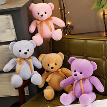 1pc 22cm Lovely Teddy Bear Plush Toys Stuffed Cotton Bear with bow-knot Doll Gift for Girls Valentine's Gift Kids Brinquedos 2024 - buy cheap