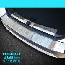 High quality Stainless Steel Internal external Rear Bumper Protector Sill Trunk Tread Plate Trim Car styling for ford Kuga 2017- 2024 - buy cheap