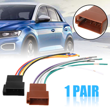 Mayitr-conector Universal estéreo hembra para coche, cable de arnés de Radio, Adaptador ISO, accesorios electrónicos para coche, 1 par 2024 - compra barato