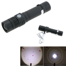 Мини светодиодный фонарик USB 18650 перезаряжаемый масштабируемый Cree T6 светодиодный фонарик Lanterna Регулируемый с зажимом водонепроницаемый 2024 - купить недорого