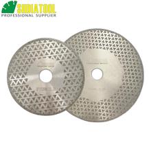 SHDIATOOL 2pcs Both Side Coated Diamond Saw Blade Tile Electroplated Diamond Cutting Grinding Disc (7"+5") Bore 22.23 2024 - buy cheap