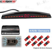 Koorinwoo Original Flat 16.5 parkmaster 4/6/8 Sensor Safety Color LCD Monitoring Security System Car Blind Spot Detection Assist 2024 - buy cheap