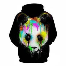 Inked Panda Printed Sweatshirts Men Women 3D Hoodies Novelty Tracksuits Fashion Plus 6xl Pullover Hooded Jackets Brand Outwear 2024 - buy cheap