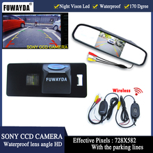 Беспроводная Автомобильная камера заднего вида FUWAYDA SONYCCD для AUDI A1/A4 (B8)/A5 S5 Q5 TT/VW PASSAT R36 5D TFT ЖК-дисплей 2024 - купить недорого