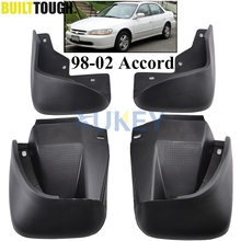 Conjunto de para-lamas moldados para honda accord 1998-2002, proteção contra respingo, frontal e traseira, acessórios 1999 2000 2024 - compre barato