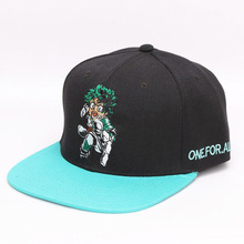 Boné de beisebol de my hero academia midoriya izuku, chapéu snapback de boné de beisebol para adultos do boku no hero academia, chapéu de verão casual para casal, boné de hip hop 2024 - compre barato