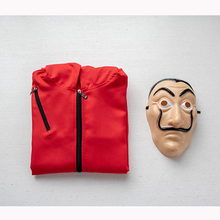 Fantasia com máscara de salvador dalí da festa, cosplay da casa de papel com roupa 2024 - compre barato