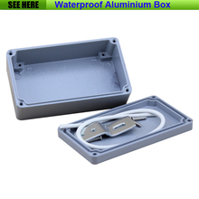 Frete grátis 1 peças/lote qualidade superior 100% material de alumínio à prova dwaterproof água ip66 padrão caixa de alumínio para eletrônico 111*64*37mm 2024 - compre barato
