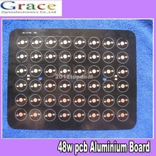 48W 24x2 225*175MM Aluminium PCB Circuit Board for 48pcs x 1W,3W High Power LED 5pcs 2024 - buy cheap