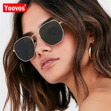 Yoovos 2021 Alloy Sunglasses Women/Men Brand Designer Vintage Glasses Ladies Classic Metal Sun Glasses Mirror Oculos De Sol 2024 - buy cheap