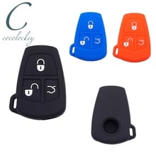 Cocolockey-funda de silicona para llave de coche inteligente, funda de 3 botones para mando a distancia, estilo de coche, para Mercedes Benz 1998-2000 2024 - compra barato