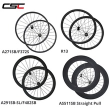 Ultra Light Novatec A291SB SL Carbon Wheelset 24/38/50/60/88mm Depth Clincher Tubular Road Bike Wheels AS511SB FS522SB Hub 2024 - buy cheap