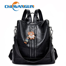Chuwanglin mochila feminina de couro, mochila jovem de alta qualidade para meninas adolescentes, bolsa de ombro escolar y42504 2024 - compre barato