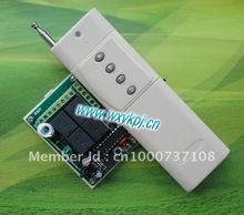 Novo! Sistema de controle remoto sem fio rf com transmissão de distância, preço de fábrica, 1000m, 12v, 10a, 4 canais, jog/trava sem sinal