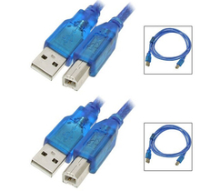 KUYiA Free Shipping+hight quality  Blue with  shield 1.5m Blue USB 2.0 A to B Male Extension Printer Cable 2024 - buy cheap
