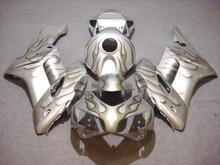 Набор обтекателей мотоцикла для HONDA CBR1000RR 04 05 CBR 1000RR 2005 2004 cbr1000rr ABS flames silver Обтекатели набор + 7 подарков HS56 2024 - купить недорого