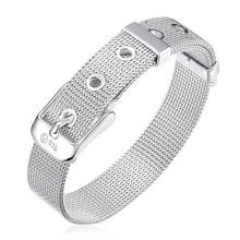 925 Silver Bracelets Women Fashion Jewelry Watchband Chain Bracelet Pulsera Femme Christmas Gift Chunky Chain Link Bracelet 2024 - buy cheap