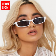 Leonlion-óculos de sol feminino, moldura pequena, vintage, designer, marca, clássico, luxuoso, ambiente externo, uv 2021 2024 - compre barato
