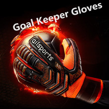 Men futbol Professional Soccer Goalkeeper Gloves Thicken Latex Kids Goal Keeper De Futebol Goalie Gloves soccer voetbal 2024 - buy cheap