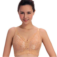 Fashion plus size Ultra thin lace bra summer sexy lingerie women gather bra for big chest Deep V Women lace bra 70-95 B C D EF G 2024 - buy cheap