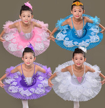 Trajes profissionais de Balé para Crianças Swan Lake Ballet Tutu Leotard Dancewear Traje Do Bailado para Meninas Trajes Vestido de Bailarina 2024 - compre barato