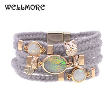 WELLMORE women bracelets bohemia charm bracelets for women fashion jewelry drop shipping 2024 - buy cheap