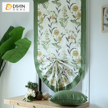 DIHIN-persiana con estampado Floral para el hogar, persiana romana para ventana, sala de estar 2024 - compra barato
