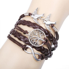 Pulsera de cuero sintético Infinity, pulsera de amor y T01-16, 2024 - compra barato