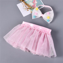 New 0-2Y Baby Infant Girls TUTU Skirts Summer Child Clothing Bow Headband Kids Tulle Skirt Princess Ball Gown Layers Mesh A356 2024 - buy cheap