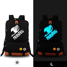Anime Cartoon Fairy Tail Magic LOGO Luminous Design Travel Men Women Canvas Kids fashion school Printing backpacks Laptop Bags 2024 - buy cheap