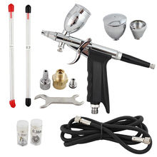 OPHIR 0.3mm,0.5mm,0.8mm Dual Action Airbrush Set for Body Painting Model Hobby Touch-Up Auto Paint Spray Gun Sprayer _AC069 2024 - buy cheap