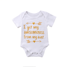 Engraçado adorável verão recém-nascido da criança do bebê meninas meninos macacão de manga curta carta impressão macacões macacão sunsuit roupas do bebê 2024 - compre barato