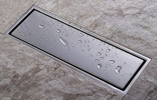 Desagüe de acero inoxidable para el baño, desagüe invisible en suelo de ducha DR053, cuadrado, antiolor, 304x300mm, 110 2024 - compra barato