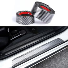 Carbon Fiber Rubber Soft Black Bumper Strip DIY Door Sill Protector Edge Guard Car Stickers For Renault Car Styling Accessories 2024 - buy cheap