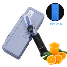 New 0-32% Brix Refractometer Brix Meter Beer Handheld Refractometer ATC Optical Tester with Retail Box 2024 - buy cheap