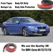 For BMW 4 Series M4 F32 F33 F36 / Car Bumper Lip / Deflector Rubber Strip / Make car lower Body Kit / Front / Rear Skirt Spoiler 2024 - buy cheap